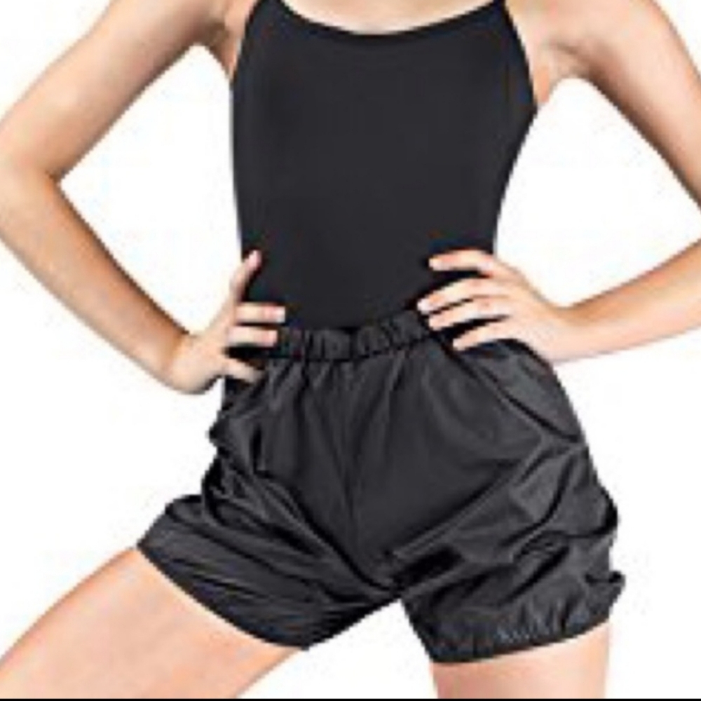 Ballet trash bag shorts